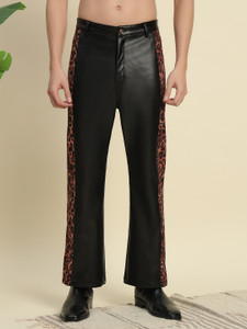 TANDUL Regular Fit Men Black Trousers