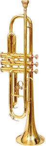 new jaibharat musicals trumpet brass gold Bass Trumpet