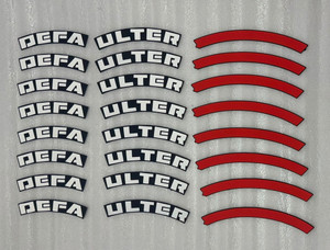 Auto MT RED Defaulter Car,Tyre Stickers Permanent Rubber for 4 Tyre ...