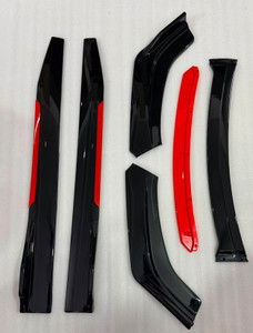 Auto MT JDM 120CM Red Car Side Skirt - Image 4