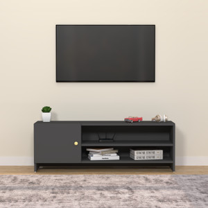 Spyder Craft Modern Engineered Wood TV Unit with Open & Closed Storage for Living Room Engineered Wood TV Entertainment Unit
