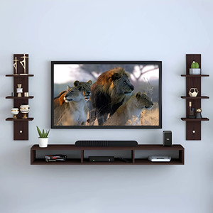 Artival Crafts Baahu Engineered Wood tv unit with white or balck color Engineered Wood TV Entertainment Unit