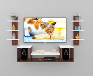 MACWUD Nicco Engineered Wood Wall Mount TV Entertainment Unit Engineered Wood TV Entertainment Unit