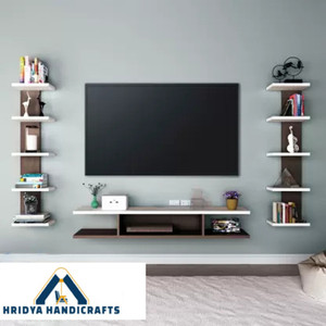 Hridya Handicrafts 55 inch MDF Engineered Wood Engineered Wood TV Entertainment Unit Engineered Wood TV Entertainment Unit