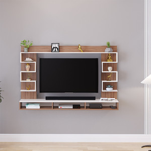 FURNEASER Cabiar Wall Mount Tv Unit, Set Top Box Stand, Rack, Shelf, Engineered Wood TV Entertainment Unit
