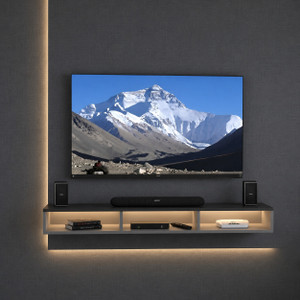 bhartiye enterprises Modern Wall Mounted Floating TV Unit Entertainment Console for Living RoomShelf Engineered Wood TV Entertainment Unit