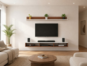 MD Furniturs Modern Floating TV Unit Series 39 Inch Engineered Wood TV Entertainment Unit
