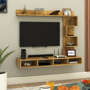 ANIKAA Casey Engineered Wood Wall Mount TV Unit Engineered Wood TV Entertainment Unit