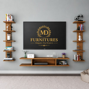 MD Furniturs Tv Cabinet 55 Inch Engineered Wood TV Entertainment Unit