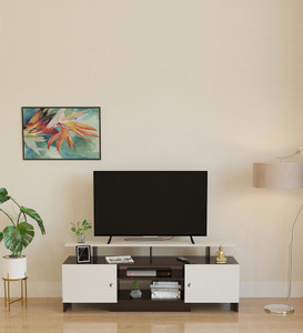 Burlyworth Tv LED Unit with Door Engineered Wood TV Entertainment Unit