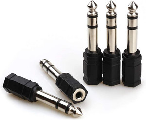 fdealz  TV-out Cable 5 Pieces 6.35mm (1/4 inch) Male to 3.5 mm (1/8 Inch) Female Stereo Audio Jack