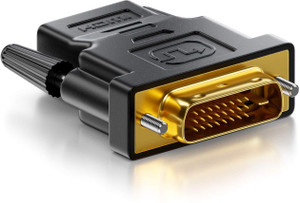 ULTRABYTES DVI to HDMI Adapter, DVI-D 24+1 Male to HDMI Female High Speed Adapter Gaming Adapter