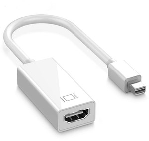 1Goal High-Speed Updated Mini DisplayPort Thunderbolt to HDMI Adapter for Unibody MacBook Pro iMac MacBook Air Mac Mini Laptop (37.1 cm, White) HDMI Connector