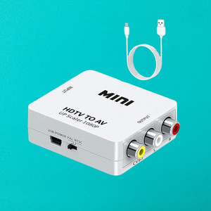 SDMINITEK  TV-out Cable MINI HDMI 2 AV Up Scaler 1080P Video Converter.