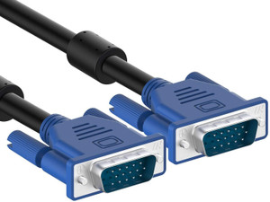 TECHON  TV-out Cable VGA Cable 1.5M for LAPTOP MONITOR PRINTER CPU SCANNER SMART TV etc