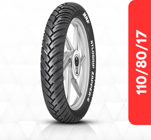 MRF Nylogrip Zapper-C 110/80 -17 57P Tubeless Bike Tyre, 110-80-17 110/80-17 Rear Two Wheeler Tyre