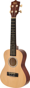 BLUEBERRY UK-40-NATURAL Concert (24 Inch) Body Sapele and Mahogany Rosewood Concert Ukulele