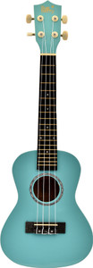 BLUEBERRY UK-40-Bright Teal Concert (24 Inch) Body Sapele and Mahogany Rosewood Concert Ukulele