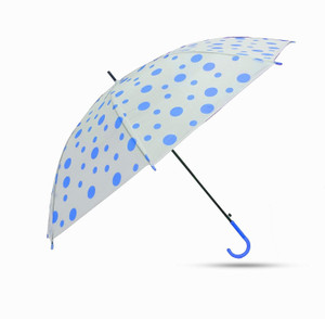 Adorazone Transparent Polka-Dot 2 Fold Automatic Umbrella for Kids and Adults Umbrella