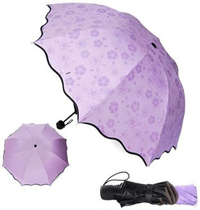 NIRMATSARAY 3 Fold Anti UV Protection,Triple Foldable Blossom Magic Umbrella for man/woman Umbrella