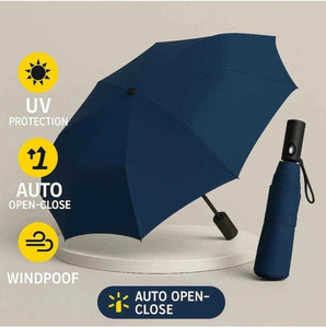 Fraygon UV Foldable Umbrella | Windproof Auto Chhata for Men & Women Umbrella