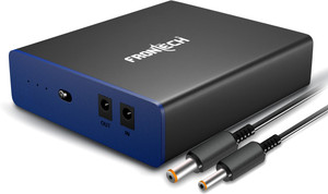 Frontech MINI UPS| 4400mAh | Protection | Compact UPS-0022 12 V Offline/Standby Rack-mount Model UPS with Overload Protection 1 Outlet Plugs