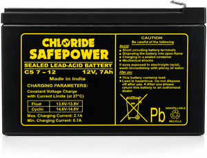 EXIDE 7.2Ah battery for UPS 12 V Offline/Standby Tower Model UPS with Overload Protection 0 Outlet Plugs