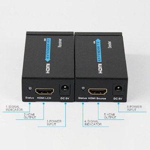 Tobo  TV-out Cable HDMI Extender Over Single UTP CAT5e/CAT6 Cable up to 60m with IR Remote TD-535H