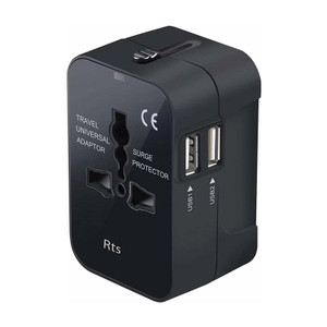 Jihaan Universal Travel Adapter, International Plug Power Adapter with 2 USB Port Worldwide Adaptor