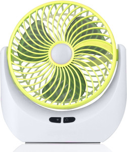 Ampeva High-Speed 4000mAh Rechargeable Table Fan with LED Light, Portable Fan, USB Fan, USB Battery Powered Quiet Personal Fan, 3 Speed For Office, Home, Kitchen USB Fan
