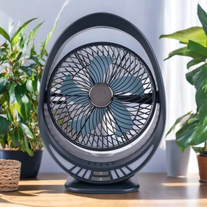 CITRODA (RECHARGEABLE TABLE FAN),3600MAH,3 FAN BLADES,TABLE FAN,HIGH SPEED FAN Portable table fan,Camping Traveling Kitchen Office Outdoor Rechargeable Fan