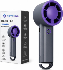 SKYTONE Mini Rechargeable Hand Fan 13000 RPM 5 Speed Mini Rechargeable fan with display Portable Hand Fan USB Fan