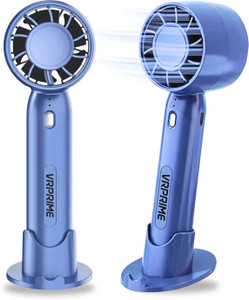 VRPRIME Rechargeable Portable Hand Fan with Phone Holder | 3 Speed | 2000mAh Battery Cooling Solution Portable USB Fan