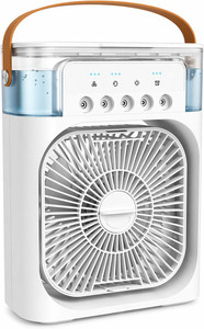 Dunes Portable Mini Air Cooler Fan with Humidifier, USB Rechargeable Personal 1 USB Air Cooler