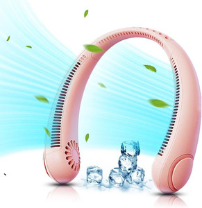 Jemru Personal Mini USB Bladeless Neck Fan 20Hrs Play 9000mah Handfree Neck Fan Outdoors And Indoor Activities Rechargeable Fan 360 Rotation Nack Fan USB Fan
