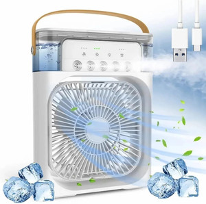 NUVASA Mini Cooler for Room Cooling AC Portable Mini Fan 3 Speeds, 3 Spray Modes Artic Cooler USB 252659 USB Air Cooler