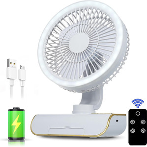 CITRODA (RECHARGEABLE TABLE FAN),4000MAH,3 FAN BLADES,SWING FAN,HIGH SPEED FAN Portable table fan,Camping Traveling Kitchen Office Outdoor Rechargeable Fan