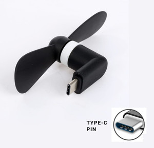 JANGI Type-C Personal USB Mini Fan 151 for Android Cell Phones USB mini Fan Type-C portable mini fan 151 usb OTG adaptor gadget for all mobiles USB Fan