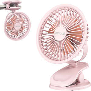 UN1QUE Portable Clip on Fan Battery Operated, 6 Inch Powerful USB Table Fan, 3 Speed Portable Clip on Fan Battery Operated, 6 Inch Powerful USB Table Fan, 3 Speed USB Air Cooler