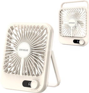 UN1QUE Portable Clip on Fan Battery Operated, Powerful USB Table Fan, 3 Speed Portable Clip on Fan Battery Operated, Powerful USB Table Fan, 3 Speed Laptop Accessory, Rechargeable Fan, USB Air Cooler, USB Air Freshener, USB Air Purifier