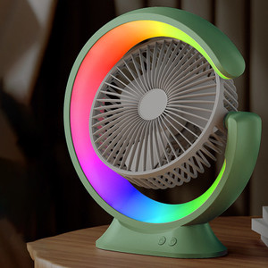 LED7-Colors-Portable-Electric-Fan-USB-Rechargeable-Fan-180-Adjustable ...