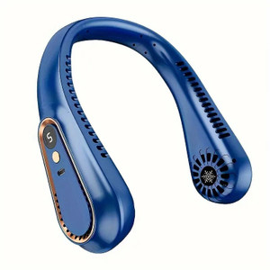 Solisca Neck Fan,Hand Free Bladeless Mini USB Personal 360° Air Outlet,Headphone Design Mini Portable 3 Speed mode Build-in Battery Rechargeable-cooling blade USB Fan