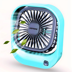 VRPRIME Rechargeable Mini Desk Fan Portable Fan with 3-Speed Settings & Quiet Operation 1000mAh Battery Rechargeable Fan
