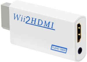 Tobo Wii to HDMI Adapter Converter 3.5 mm Audio Video Output Full HD 1080P Output Wii2HDMI Converter O1 HDMI Connector