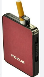 FLAMEMATE Cigarette case with Inbuilt Gas Lighter ,Hold 5 pcs of cigarete and Cigarette Lighter