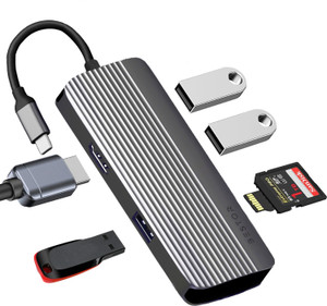 Bestor USB C to HDMI Adapter, 6 in 1 USB C Hub Laptop USB C Adapter 6 in 1 USB C Hub USB Hub