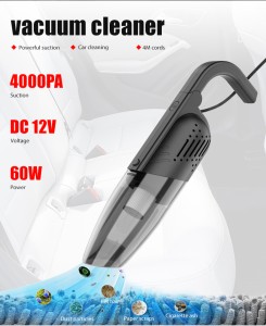 Onshoppy 12V High Power Portable Car Vacuum With Reusable HEPA Filter & 3 Attachments Car Vacuum Cleaner