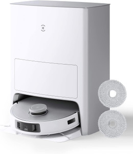 ECOVACS T20 Omni Flagship, Most Powerful Suction Ever 6000 Pa, All-in-One Omni Station Robotic Floor Cleaner (WiFi Connectivity, Google Assistant and Alexa)