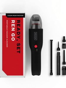 Nuuk Ren GO Hand-held Vacuum Cleaner 11KPa,Cordless , 2X More Power, 7 Attachments + Storage Bag, Dual Filtration with HEPA, BLDC Motor,