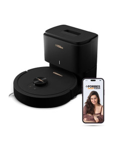 EUREKA FORBES Auto Bin Turbo Robotic Floor Cleaner SmartClean, 7000Pa HyperSuction (40 Days Hands-Free Cleaning) | LiDAR 3.0 & Quick Home Mapping | Wet Mopping | 3-Hour Run Time | Smart App Control (WiFi Connectivity, Google Assistant and Alexa)